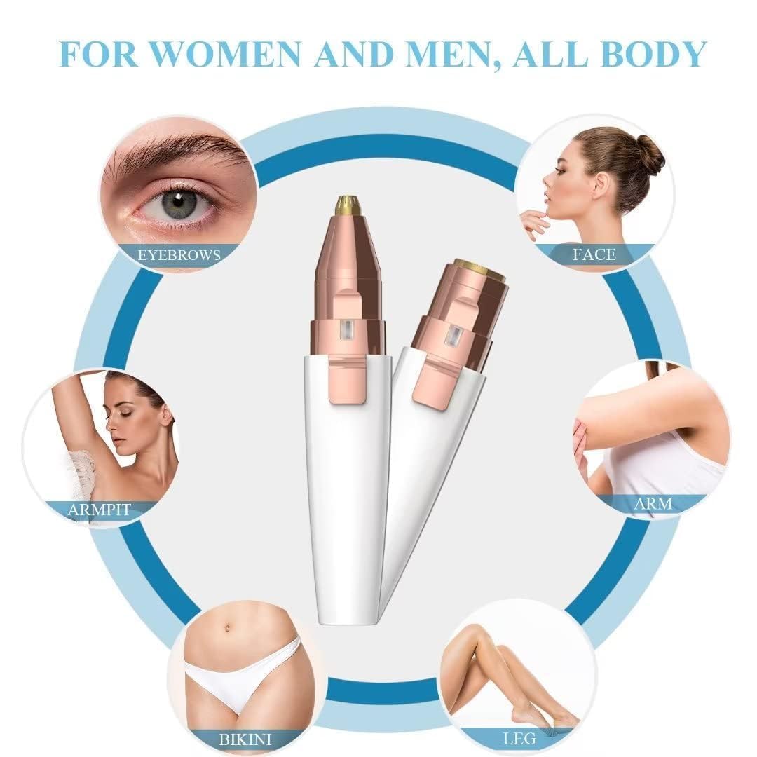 Electric Facial Hair Remover — Painless, Portable & Rechargeable