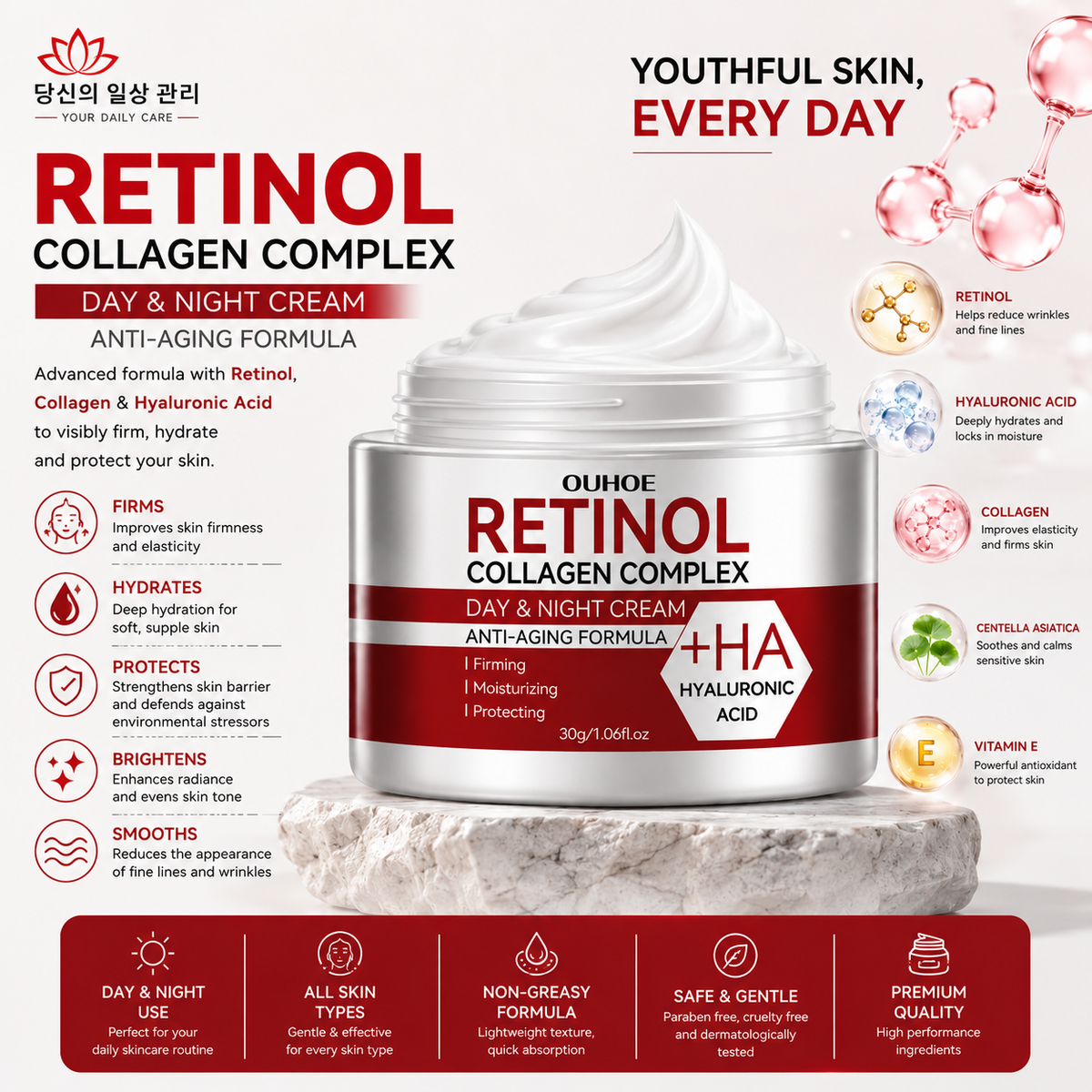 Retinol Collagen Complex Day & Night Cream| BUY 1 GET 1 FREE (BOGO)