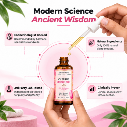 Cyperus Rotundus Oil — Hair Minimising Serum for Face & Body