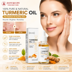 Pure Turmeric Essential Oil for Face Serum– Hydrating |Whitening Skin | Natural Glow | Dark Spot Removal| BUY 1 GET 1 FREE (BOGO)